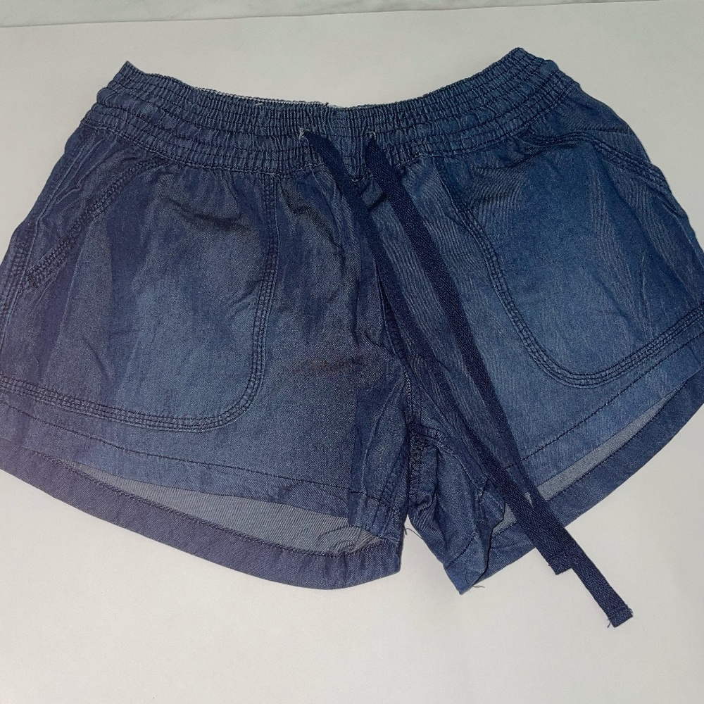 Altar'd State Dark Wash Denim Chambray Shorts